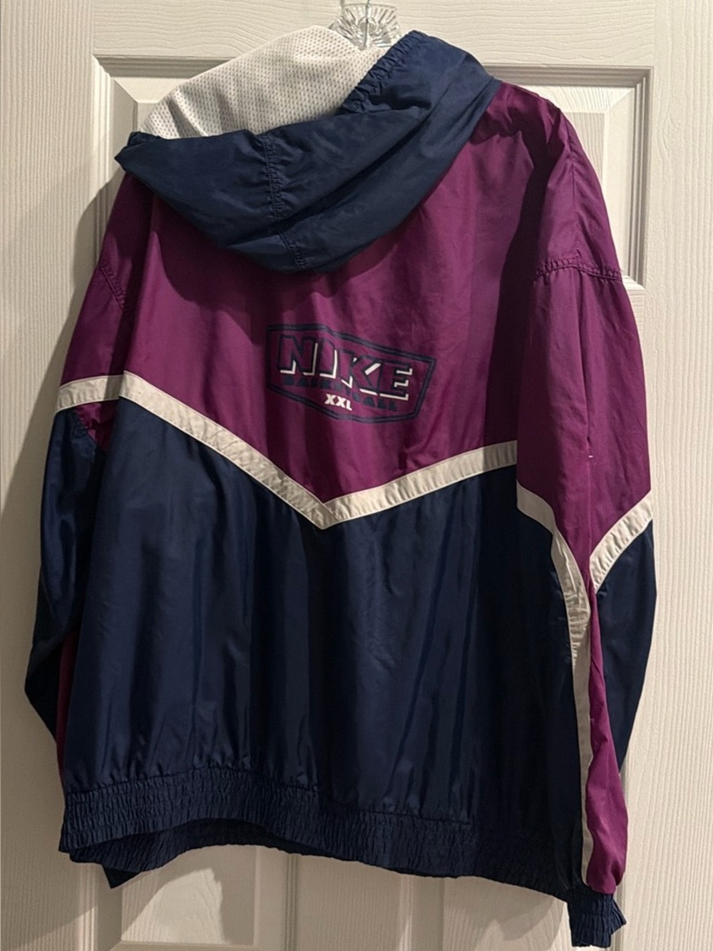 vintage Nike windbreaker, purple and blue men’s XXL